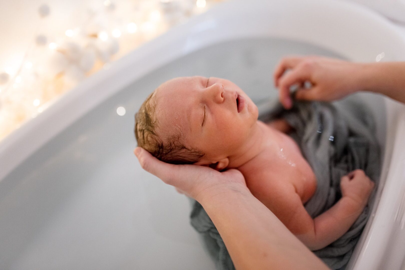 Bébé lors du thalasso Bain bébé